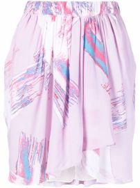 Shop IRO high waisted draped mini skirt with Express Delivery - at Farfetch