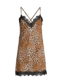 Shop In Bloom Angela Leopard-Print Chemise at Saks Fifth Avenue