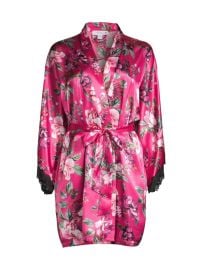 Shop In Bloom Felicity Satin Floral Robe at Saks Fifth Avenue