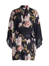 Shop In Bloom Floral Wrap Short Robe at Saks Fifth Avenue