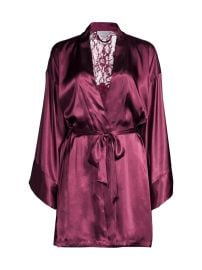 Shop In Bloom Lavender Hill Satin Robe at Saks Fifth Avenue