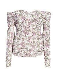 Shop Isabel Marant Jiler Printed Off-The-Shoulder Top at Saks Fifth Avenue