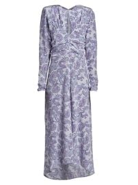 Shop Isabel Marant Telima Paisley Silk Midi-Dress at Saks Fifth Avenue