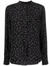 Shop Isabel Marant spot-print silk blouse with Express Delivery - at Farfetch