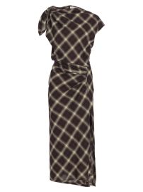 Shop Isabel Marant toile Naersy Plaid Wool-Blend Midi-Dress at Saks Fifth Avenue