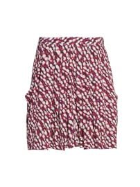 Shop Isabel Marant toile Violaine Abstract-Print Pleated Miniskirt at Saks Fifth Avenue