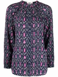 Shop Isabel Marant xC9toile Aurora geometric-print blouse with Express Delivery - at Farfetch