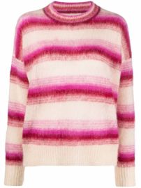 Shop Isabel Marant xC9toile Drussell striped knit jumper with Express Delivery - at Farfetch