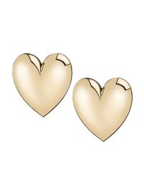 Shop JENNIFER FISHER 14K-Gold-Plated Puffy Heart Earrings at Saks Fifth Avenue