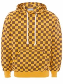 Shop JW Anderson check-print cotton hoodie with Express Delivery - at Farfetch