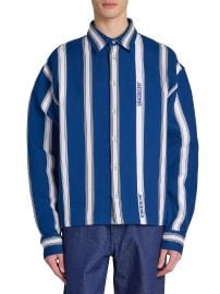 Shop Jacquemus La Chemise Papier Striped Cotton Shirt at Saks Fifth Avenue