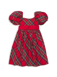 Shop Janie and Jack Little Girls amp Girls Plaid Puff-Sleeve Dress at Saks Fifth Avenue