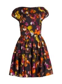 Shop Jason Wu Collection Floral Cap Sleeve Minidress at Saks Fifth Avenue