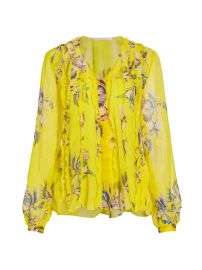 Shop Jason Wu Collection Floral Ruffle Chiffon Blouse at Saks Fifth Avenue