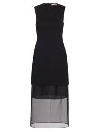 Shop Jason Wu Collection OrganzaLayered Midi-Dress at Saks Fifth Avenue