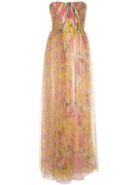 Shop Jason Wu Collection silk strapless long dress with Express Delivery - at Farfetch