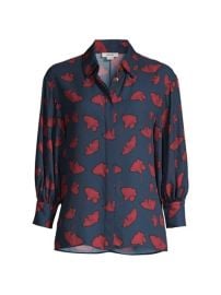 Shop Jason Wu Ginkgo Print Blouse at Saks Fifth Avenue