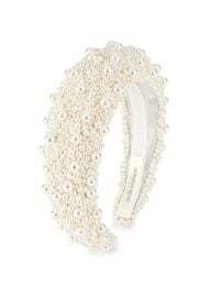 Shop Jennifer Behr Marjeta Faux Pearl Embellished Headband at Saks Fifth Avenue