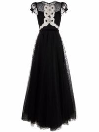 Shop Jenny Packham Ingrid bow detailed tulle gown with Express Delivery - at Farfetch