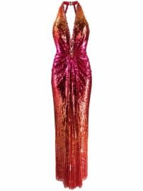 Shop Jenny Packham The World Is Not Enough sequinned halter-neck dress with Express Delivery - at Farfetch