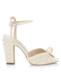 Shop Jimmy Choo Sacaria 100 Emebellished Sandals at Saks Fifth Avenue