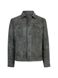 Shop John Varvatos Andrew Leather Collar Jacket at Saks Fifth Avenue