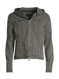 Shop John Varvatos Hooded Denim Jacket at Saks Fifth Avenue