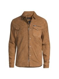 Shop John Varvatos Lightweight Suede Shacket at Saks Fifth Avenue