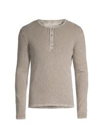 Shop John Varvatos Nashville Waff Henley Top at Saks Fifth Avenue