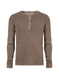 Shop John Varvatos Nashville Waff Henley Top at Saks Fifth Avenue