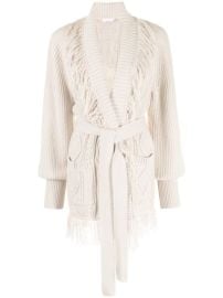 Shop Jonathan Simkhai Anina fisherman cotton-blend cardigan with Express Delivery - at Farfetch