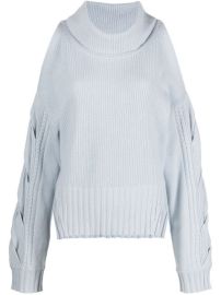 Shop Jonathan Simkhai Chloe cold-shoulder jumper with Express Delivery - at Farfetch