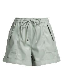 Shop Jonathan Simkhai Doah Faux Leather Drawstring Shorts at Saks Fifth Avenue