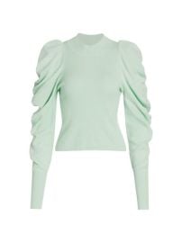 Shop Jonathan Simkhai Drea Loungewear Knit Drape-Sleeve Sweater at Saks Fifth Avenue