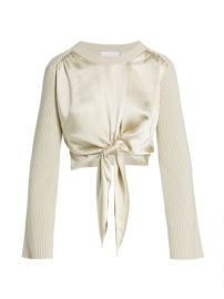 Shop Jonathan Simkhai Marcela Tie-Front Top at Saks Fifth Avenue