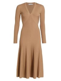 Shop Jonathan Simkhai Melba Compact-Ribbed Midi-Dress at Saks Fifth Avenue