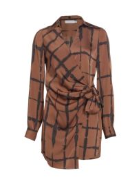 Shop Jonathan Simkhai Standard Sofia Shibori-Print Charmeuse Wrap Dress at Saks Fifth Avenue