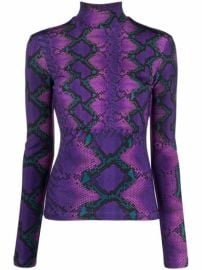 Shop Just Cavalli snakeskin-print blouse with Express Delivery - at Farfetch