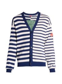 Shop KENZO Striped Nautical Graphic Cardigan at Saks Fifth Avenue