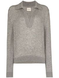 Shop KHAITE Jo cashmere polo jumper with Express Delivery - at Farfetch