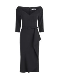 Shop Kay Unger Izzy Belted Cocktail Dress at Saks Fifth Avenue