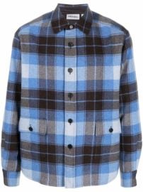 Shop Kenzo check-print wool-blend shirt with Express Delivery - at Farfetch