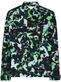 Shop Kenzo floral-print cotton shirt jacket with Express Delivery - at Farfetch