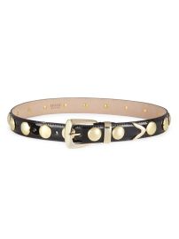 Shop Khaite Benny Studded Leather Belt at Saks Fifth Avenue