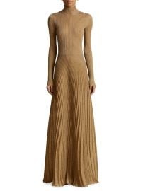 Shop Khaite Jupiter Pleated Glittery Maxi Dress at Saks Fifth Avenue