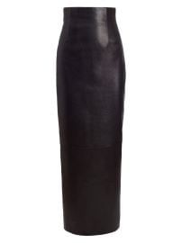 Shop Khaite Loxley Leather Pencil Maxi Skirt at Saks Fifth Avenue