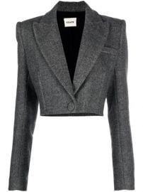 Shop Khaite Lucille cropped wool blazer with Express Delivery - at Farfetch