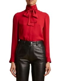 Shop Khaite Tash Tie-Neck Top at Saks Fifth Avenue