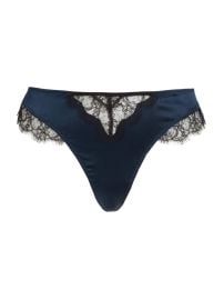 Shop Kiki de Montparnasse Lace Inset Thong at Saks Fifth Avenue