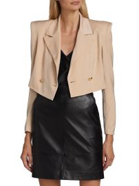 Shop Kimberly Goldson Eboni Cropped Jacket at Saks Fifth Avenue